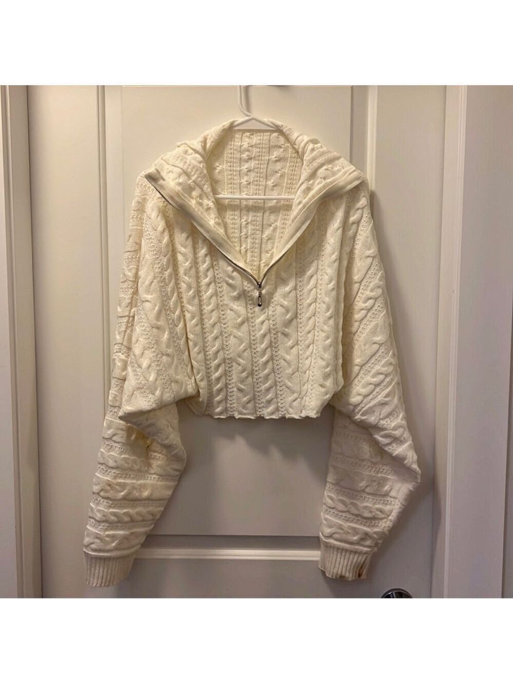 Shein Cableknit Cropped Sweater